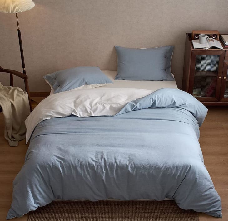 I Tried Mildly Home's Washed Cotton Reversible Duvet Set and Here's